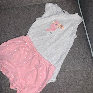 Carter’s Pink Toucan Tanktop Outfit